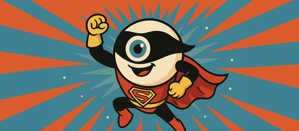 
			
THE SECRET SUPERHERO OF YOUR EYES
			
		